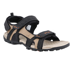 FUEL Punch-02 Versatile Comfortable Sports Sandals for Men (Black)