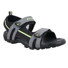 FUEL Punch-04 Trendy & Comfortable with Soft Cushioned Insole Sports Sandals for Men (Grey)