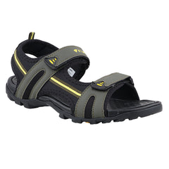 FUEL Punch-04 Trendy & Comfortable with Soft Cushioned Insole Sports Sandals for Men (Olive)