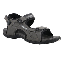 FUEL 2112-07 Tough Grip Sole Adjustable Velcro Sports Sandals (Grey)