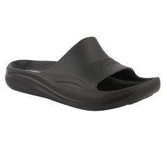 FUEL Cloud Cushioned Footbed and Lightweight Slip-On Design with Anti-Slip Sole for Men's (Black)