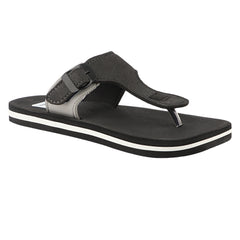 FUEL Walkfit Flexible EVA Sole Slippers with Cushioned Support for Men's (Black)