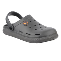 FUEL 1101 Lightweight and Comfortable Slip-On Casual Clogs with Cushioned Footbed Clogs for Men's (Grey)