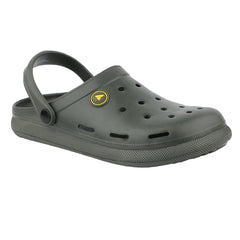 FUEL 1101 Lightweight and Comfortable Slip-On Casual Clogs with Cushioned Footbed Clogs for Men's (Olive)