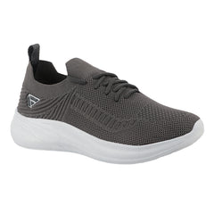 FUEL Player Breathable Knitted Fabric and Lightweight EVA Sole with Cushioned Footbed Sports Shoes for Men's (Grey)