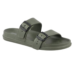 FUEL Aura Lightweight & Anti-Slip with Cushioned Footbed and Flexible Durable Slipper for Men's (Olive)
