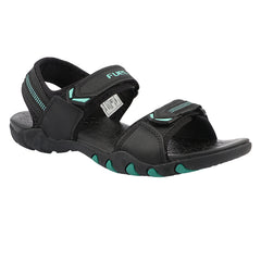 FUEL Sprandi-01 Sports Sandals for Men | Lightweight Walking & Outdoor Sandals | Breathable Mesh + Rexine | Easy Velcro Fit | EVA + TPR Sole | Cushioned Footbed (Aqua)