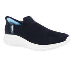 FUEL Gloria Women's Slip-On Shoes | Lightweight Casual Shoes | Soft Knitted Fabric Upper | Easy Slip-On Design | EVA Sole | Cushioned Footbed | Comfortable Everyday Footwear (Navy)