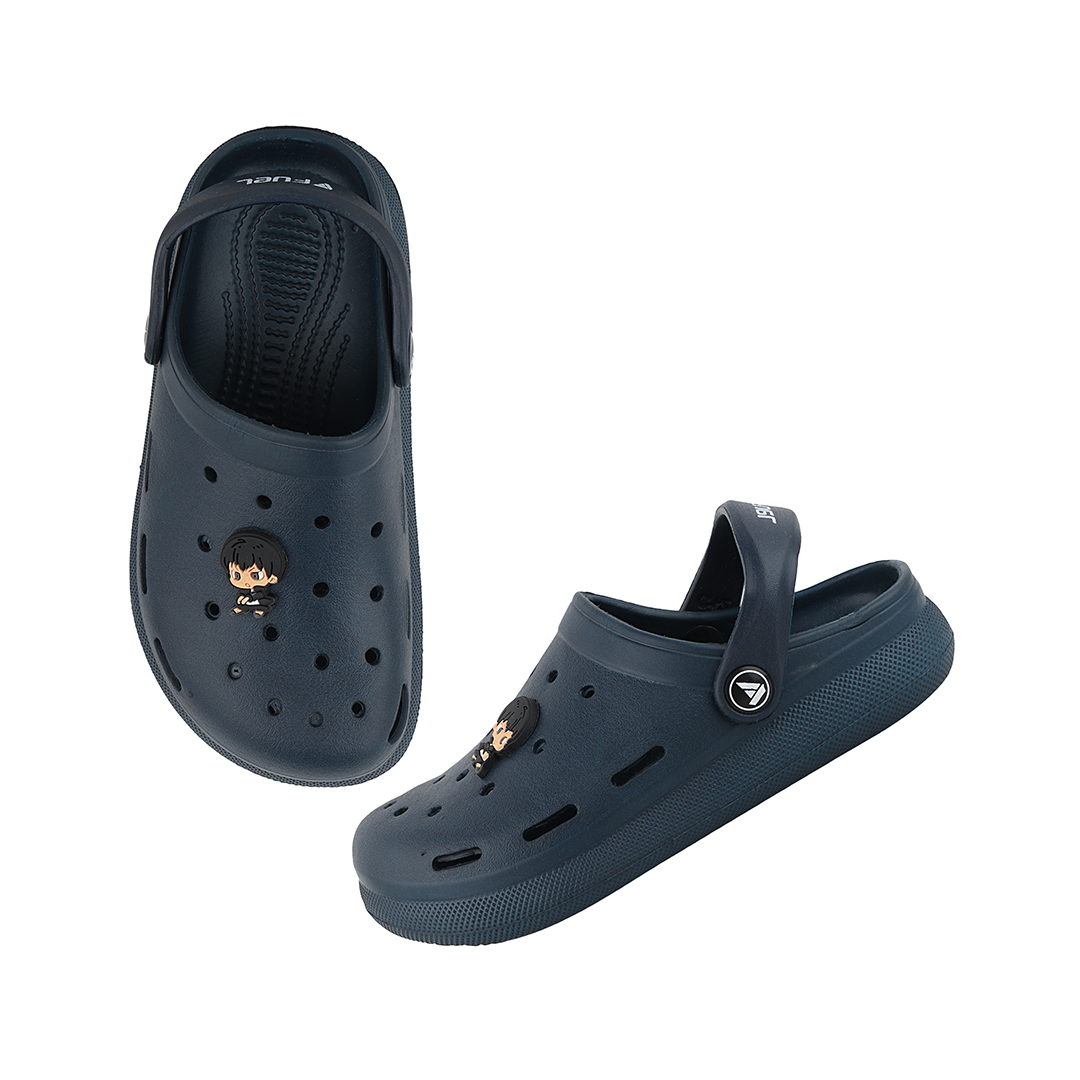 FUEL Hooper Clogs Slipper for 4-10 Years Boys/Girls (Navy)