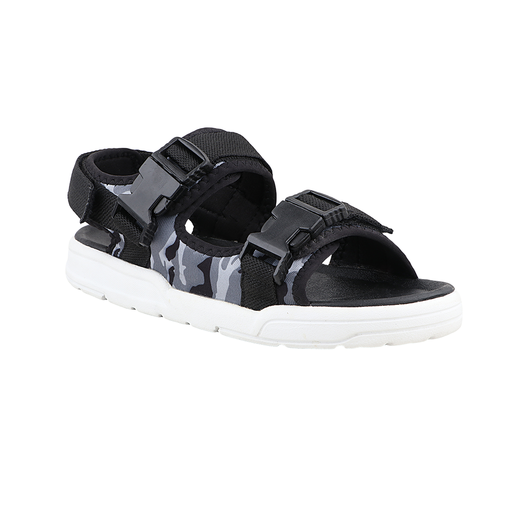 FUEL Phlox-02 Sandals For Men's (Black-Grey)