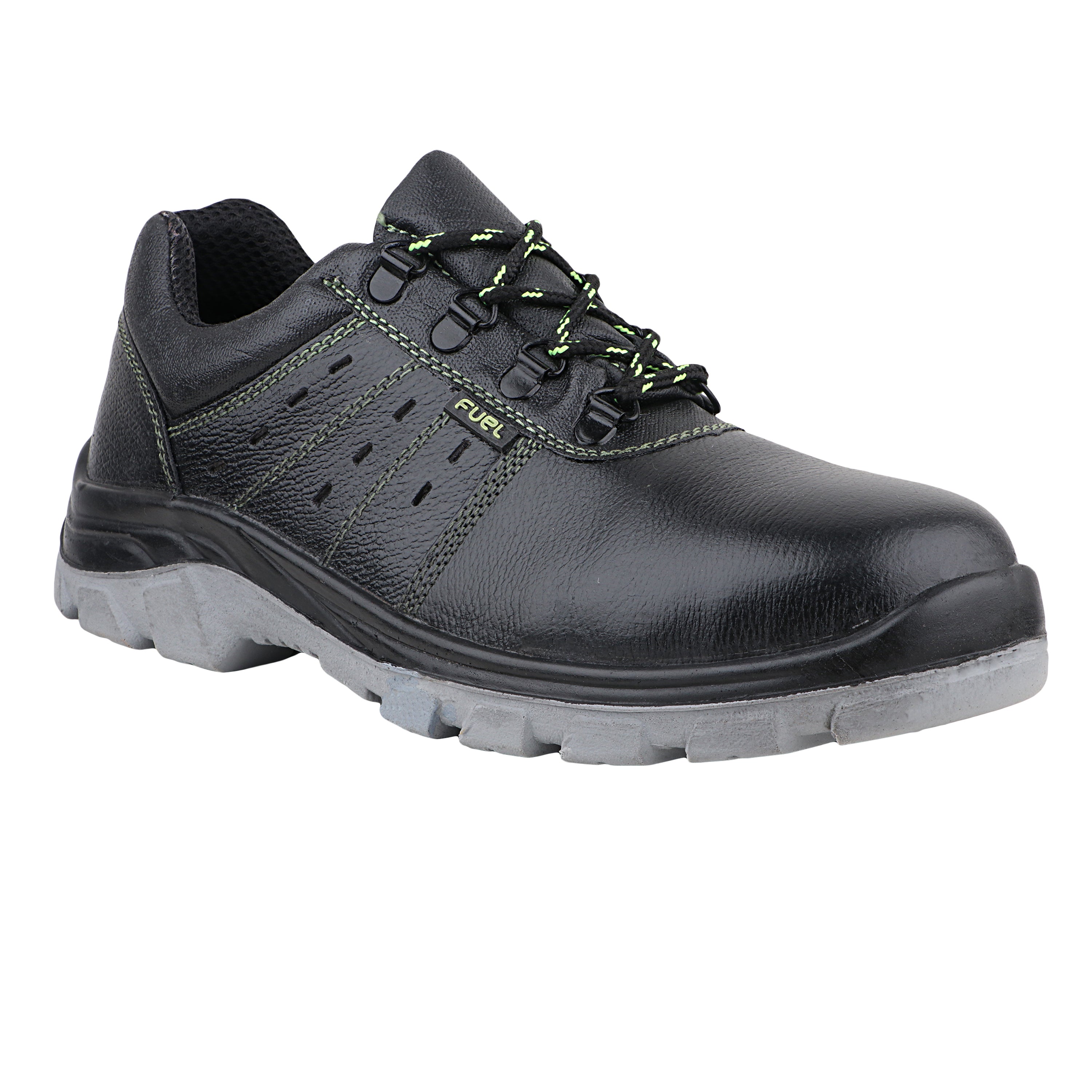 FUEL Imptus Safety Shoes for Men Industrial PU Single Density Sole, 200J Steel Toe, Energy Absorption (Sizes -6UK - 11UK/India)
