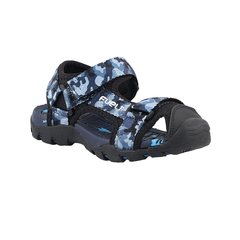 Fuel Harry Sandal For 4 to 10 Year Kids (Black & R. BLUE)