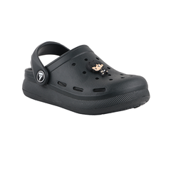 FUEL Hooper Clogs Slipper for 4-10 Years Boys/Girls (Black)