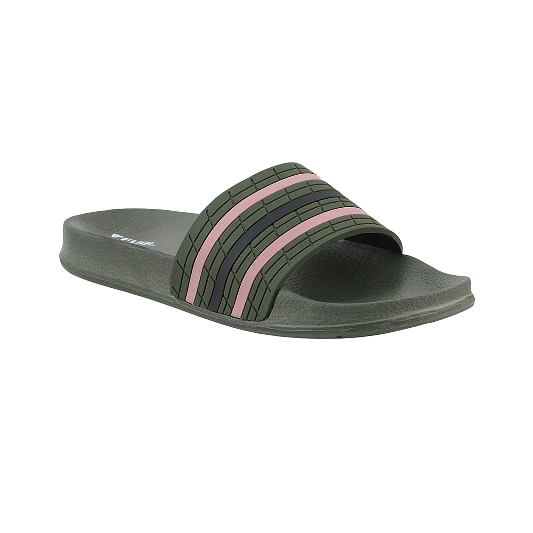 FUEL SLF-03 Kids Slippers (Olive/Black)