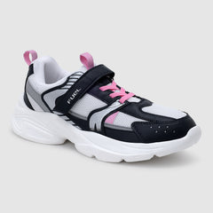 FUEL Charlie Kids Shoes for Boys and Girls, Sports Shoes with EVA and Rexine Upper, Lightweight EVA Sole, Stylish Casual Footwear, Walking, School, Outdoor Activities and Everyday Use. (Navy Silver)