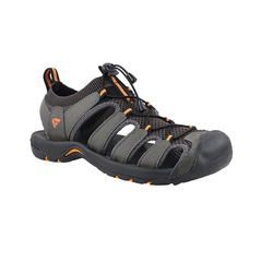 FUEL Kiger Protective Toe Cap Sports Sandals for Men (Grey)