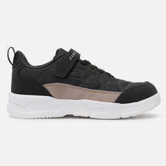 FUEL Tengo Kids Shoes for Boys and Girls, Rexine and Mesh Casual Sneakers with Lightweight EVA Sole, Comfortable and Stylish Footwear for Daily Wear, School, Walking, Outdoor Activities and Everyday Use. (Olive,Beige)