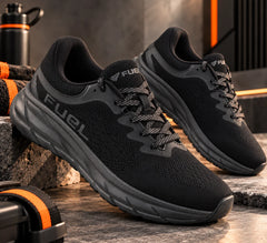 FUEL Airfly Comfortable and Light weight Sport Shoes for Men's (Black)