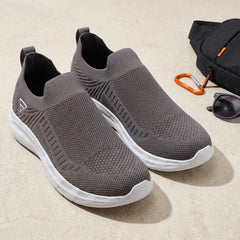 FUEL Flash Lightweight & Breathable Cushioned EVA Sole Slip-On Casual Shoes for Men's (Grey)