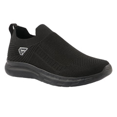 FUEL Flash Lightweight & Breathable Cushioned EVA Sole Slip-On Sports Shoes for Men's (Black)
