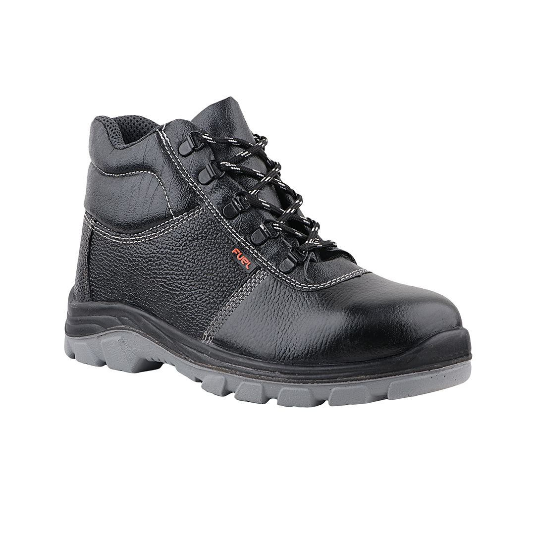 FUEL Bob-Highcut Comfortable Industrial Safety Shoes for Men |(Steel-Toe 200J)