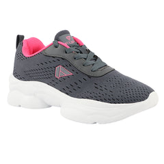 FUEL Wave Breathable & Cushioned Footbed Lace-Up Sports Shoes For Women's (Grey)