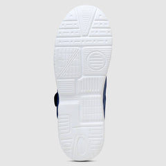 FUEL Tengo Kids Shoes for Boys and Girls, Rexine and Mesh Casual Sneakers with Lightweight EVA Sole, Comfortable and Stylish Footwear, School, Walking, Outdoor Activities and Everyday Use. (Navy)