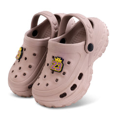 FUEL Poddle Kids Clogs for Boys, Lightweight EVA Clogs with Full EVA Construction, Comfortable Slip-On Casual Footwear, Indoor Use, Outdoor Activities and Everyday Comfort. (Brown)