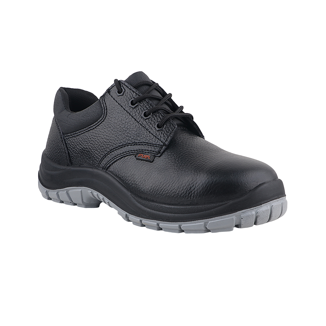 FUEL ICON DD Industrial Safety Shoes with Grain Leather & PU Double Density Sole Steel Toe Energy Absorption(200J) for Men