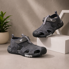Fuel Soldier-12 Fisherman Sandals for Men (Grey)