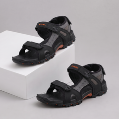 FUEL Timberland-02 Comfortable Casual Sandals for Men (Black)