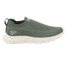 FUEL Flash-03 Men’s Casual Shoes, Green Textured Slip-On Footwear with Chunky White Sole for Everyday Wear, (Green)