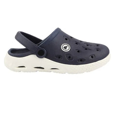 FUEL XO-Rova Clogs for Men – Lightweight & Comfortable EVA Clogs with Cushioned Footbed, Slip-On Design and Durable Sole for Everyday Wear, (Navy)