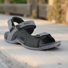 FUEL 2112-02 Men’s Outdoor Comfortable Daily Wear Sports Sandals (Black)