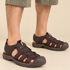 FUEL Soldier-06 Stylish Outdoor Fisherman Sandals Men (Brown)