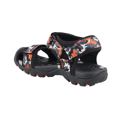 Fuel Harry Sandal For 4 to 10 Year Kids (Orange & Black)