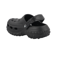 FUEL Poddle Cute & Lightweight EVA Slip-On Clogs for Kids (Black)