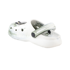 FUEL Splash Clogs Slipper for 4-10 Years Boys/Girls (White & Green)