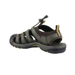 FUEL Kiger Protective Toe Cap Sports Sandals for Men (Olive)