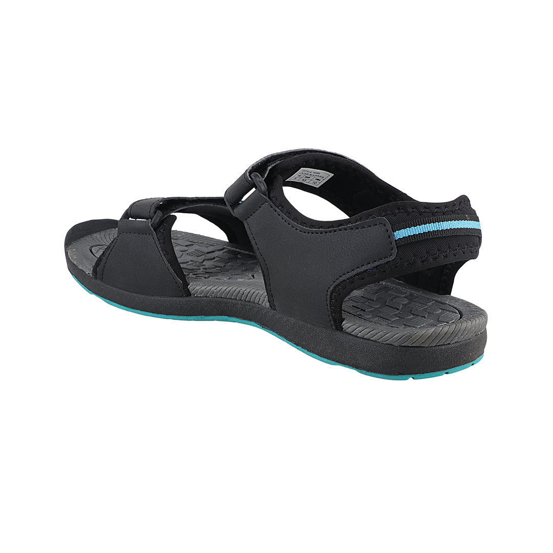 Fuel Mark Sandals For Men's (Black-Aqua)