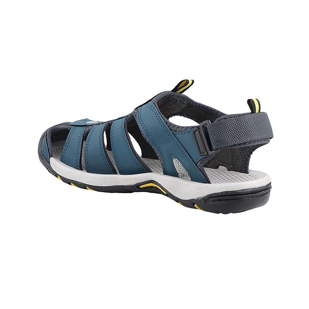Fuel Soldier-11 Sandal For Men's (Navy/Yellow)