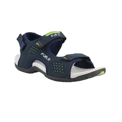 FUEL 2112-07 Tough Grip Sole Adjustable Velcro Sports Sandals (Navy)