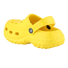 FUEL Poddle Cute & Lightweight EVA Slip-On Clogs for Kids (Yellow)