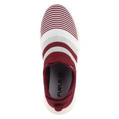 FUEL Adelina-02 Slip-On Sports Shoes with Breathable Mesh Knit in Flexible PVC Sole (Mehroon)