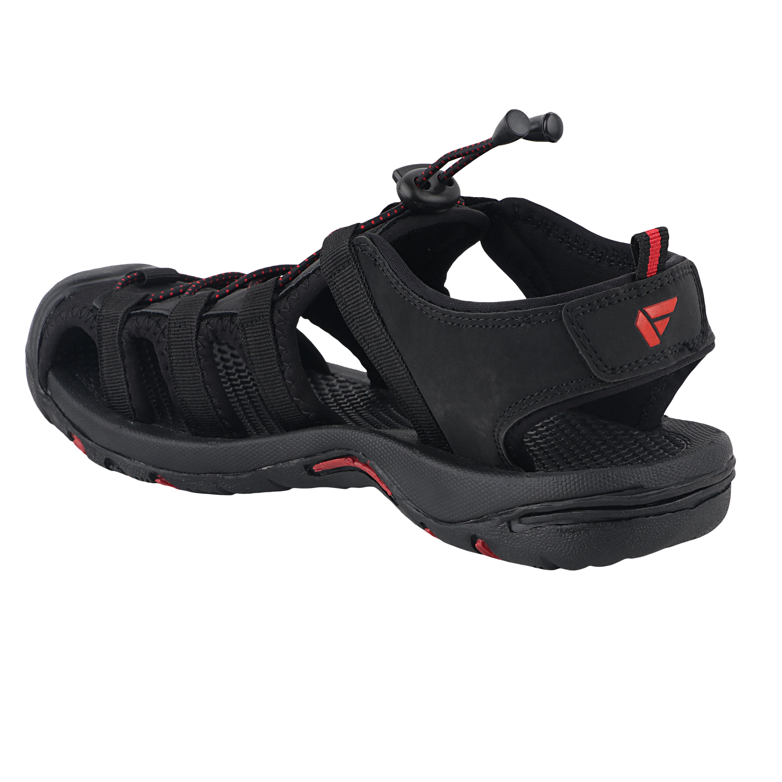 Fuel Soldier-06 Fisherman Sandals for Men (Black)