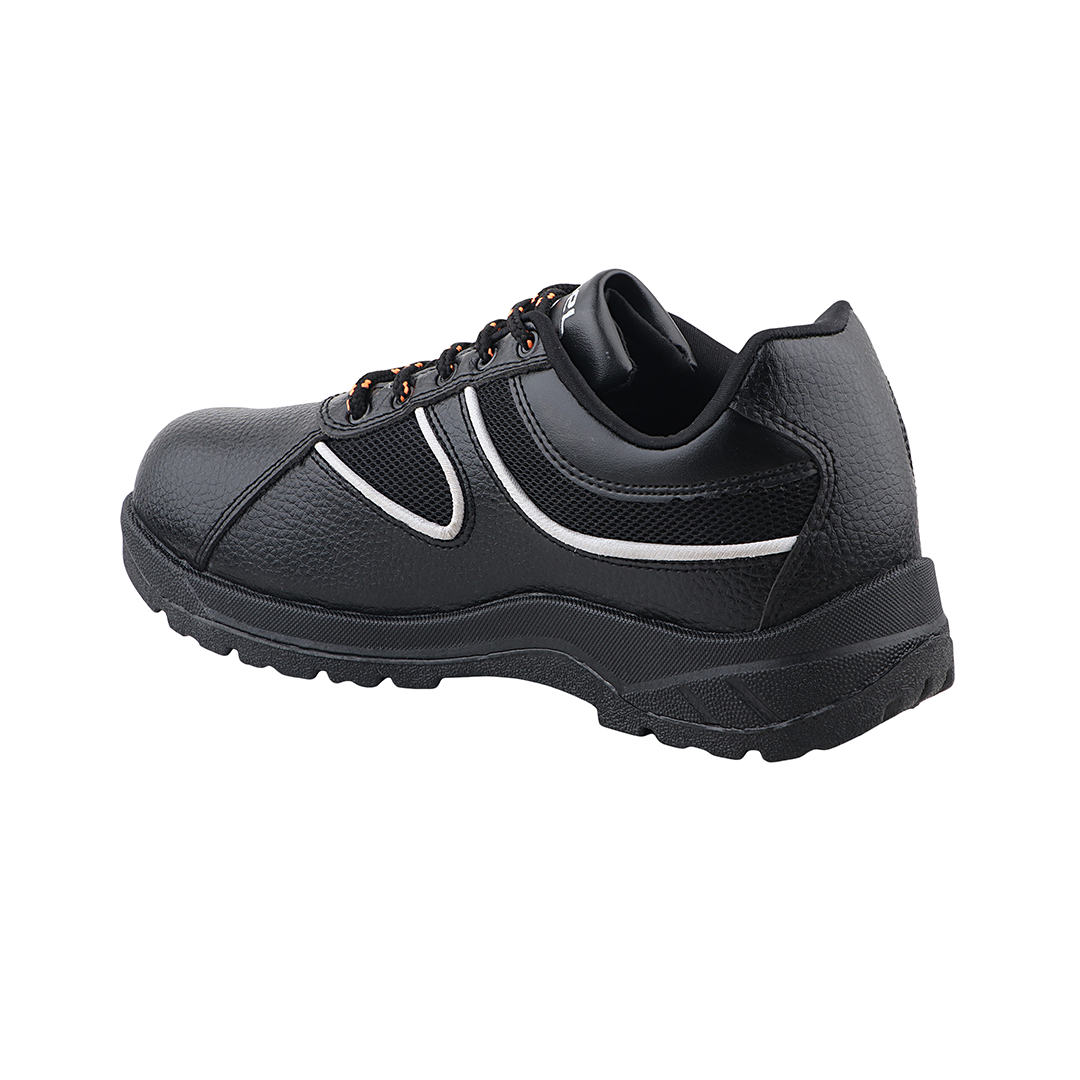 Fuel Shank Comfortable and light-weight ISI Marked Industrial Safety Shoe For Men's (Black)