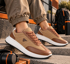 FUEL Neostep-04 Lightweight & Durable with Stylish Corduroy Cushioned Comfort Durable PVC Sole for Men's (Brown)