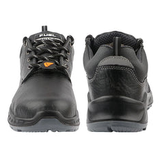 FUEL Smith-04 Safety Shoes for Men – Durable & Comfortable Protective Footwear with Secure Lace-Up Fit, (Black)