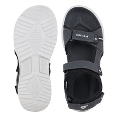 FUEL Combat-06 Chunky Comfortable and Flexible Sole Sports Sandals for Men's (Grey)