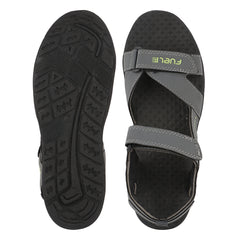 FUEL Roadster-02 Ultra Light-Weight Sports Sandals For Men (Dark-Grey)